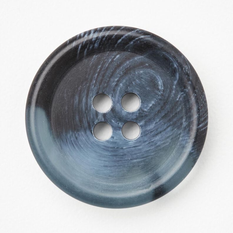 4-reikäinen pyöreä nappi [Ø 25 mm] – farkunsininen,  image number 1