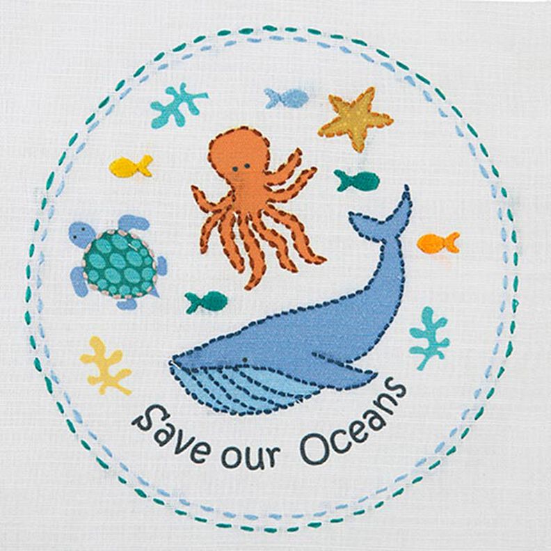 Kirjontasetti aloittelijoille Save our Oceans,  image number 2
