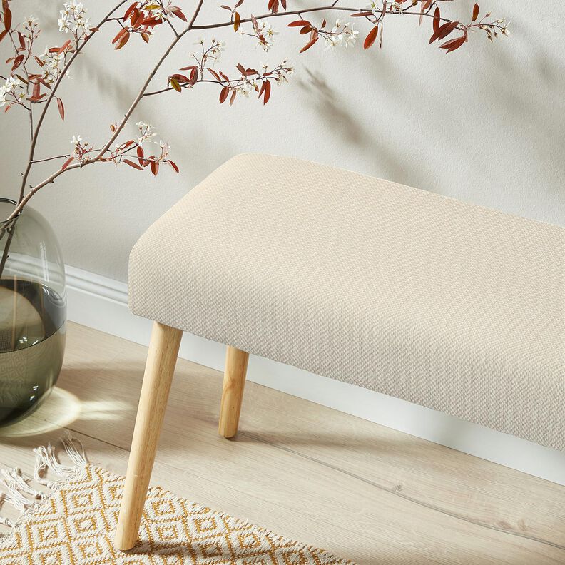 Verhoilukangas Meleerattu pehmeä – vaalea beige,  image number 6