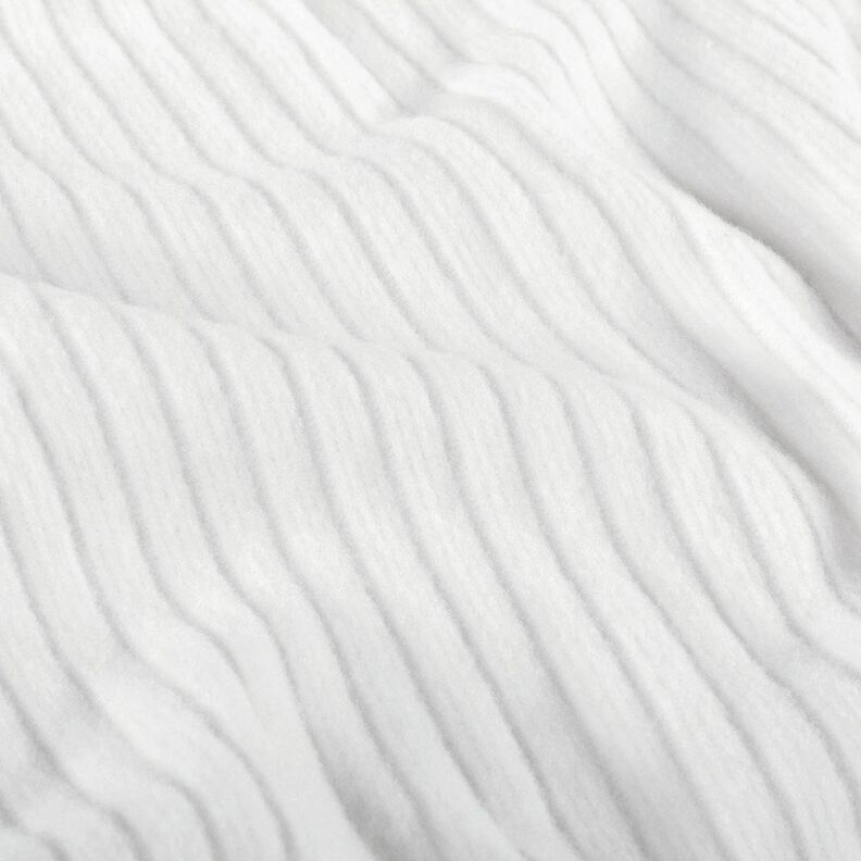 Superpehmeä ribbineulos, yksivärinen – valkoinen,  image number 2