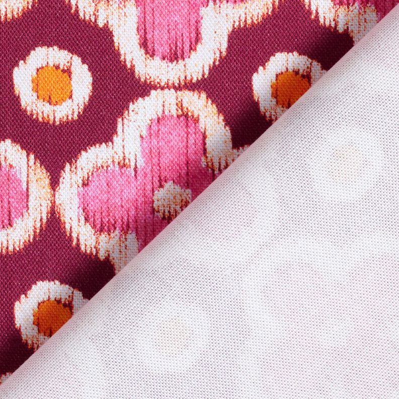 Sisustuskangas Canvas Kirjontatyyli &ndash; bordeauxin punainen/pink,  image number 4