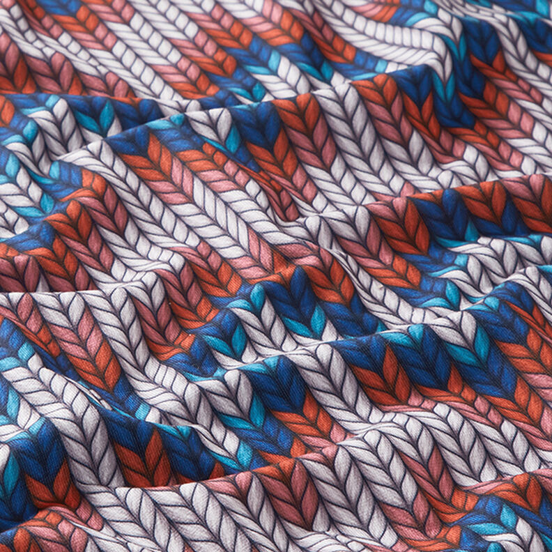 SHIELD PRO Antimikrobinen jersey Knit – kuninkaansininen/punainen | Albstoffe,  image number 2