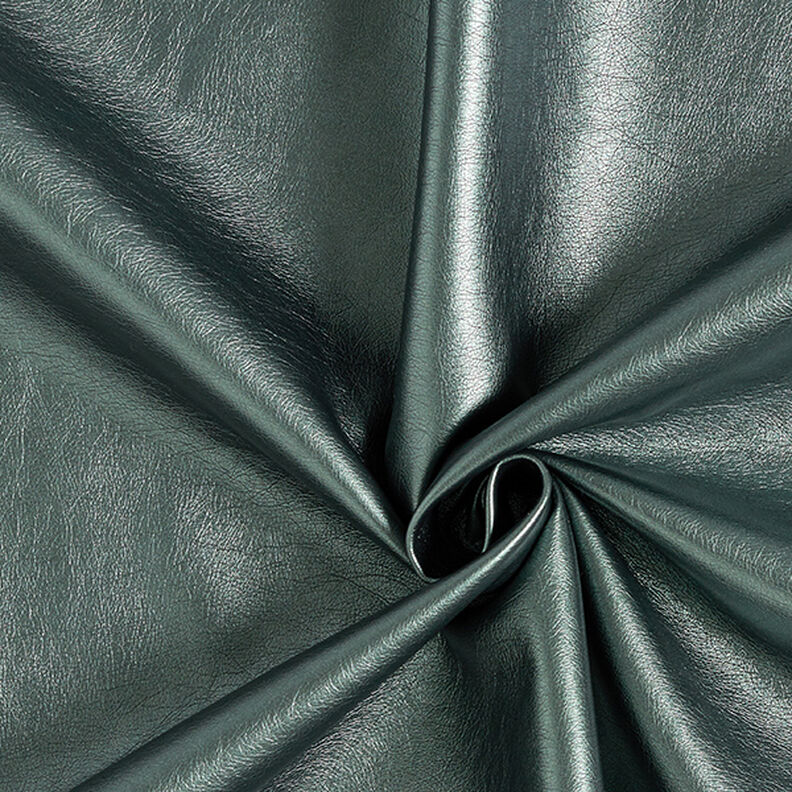 Keinonahka Metallikiilto – tummanvihreä,  image number 1