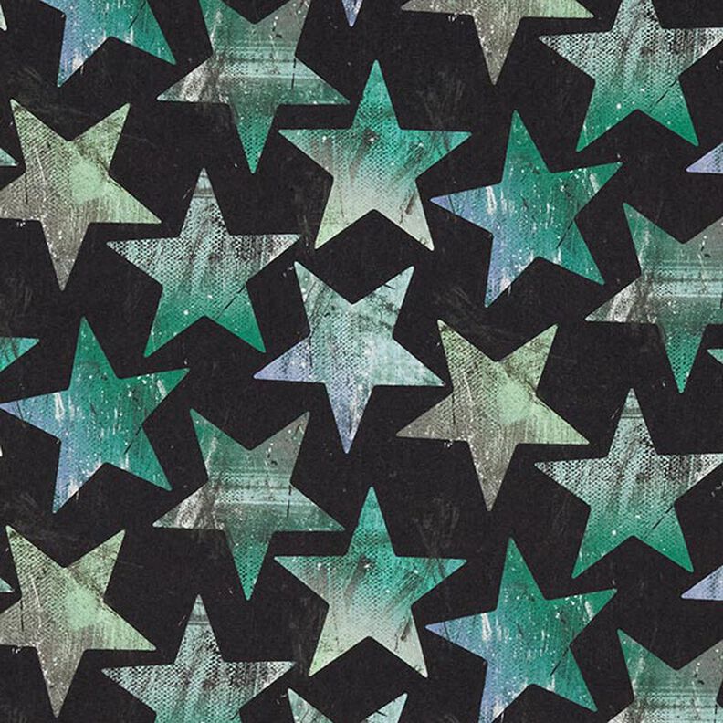 Softshell Tähdet – musta/vihreä,  image number 1