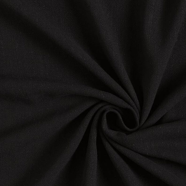 Viskoosi-pellavakangas pehmeä – musta,  image number 1