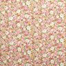 Puuvillapopliini Romanttiset kukat – roosa/beige,  thumbnail number 1