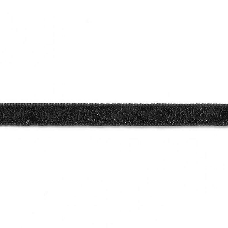 Samettinauha yksivärinen Metallic [10 mm] – musta,  image number 2
