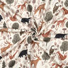 Collegekangas harjattu eläimet metsässä Digitaalipainatus | Poppy Fabrics – villanvalkoinen,  thumbnail number 3