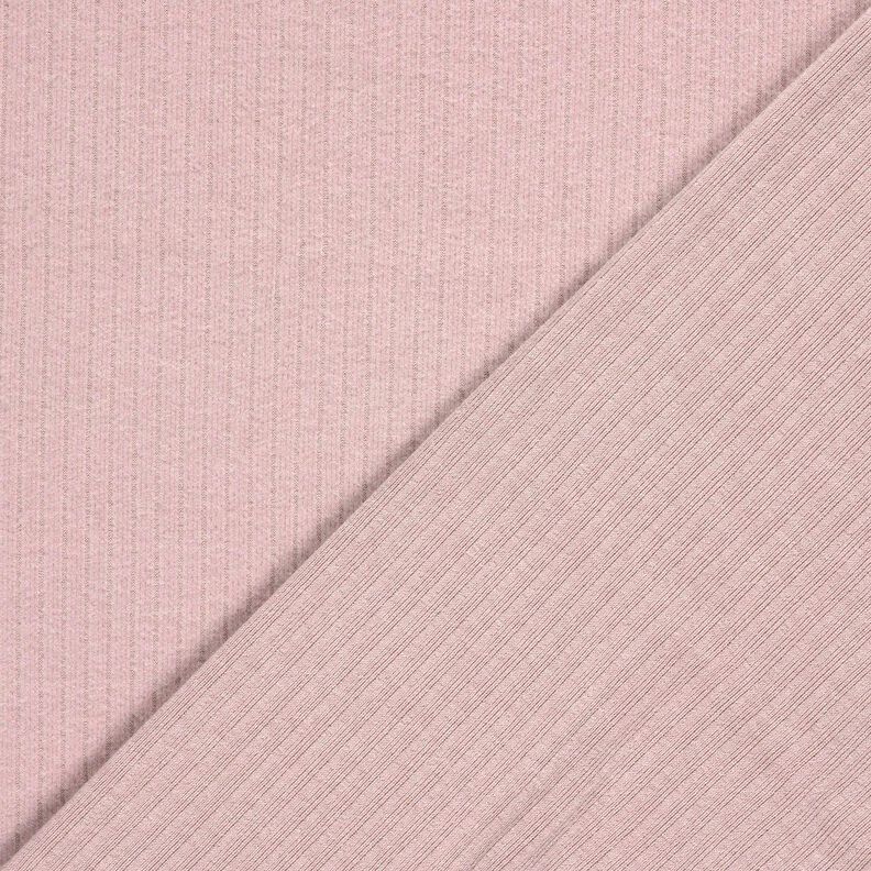 Superpehmeä ribbineulos, yksivärinen – vaalea vanharoosa,  image number 4