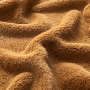 korkealaatuinen yksivärinen tekoturkis – vaaleanruskea, 