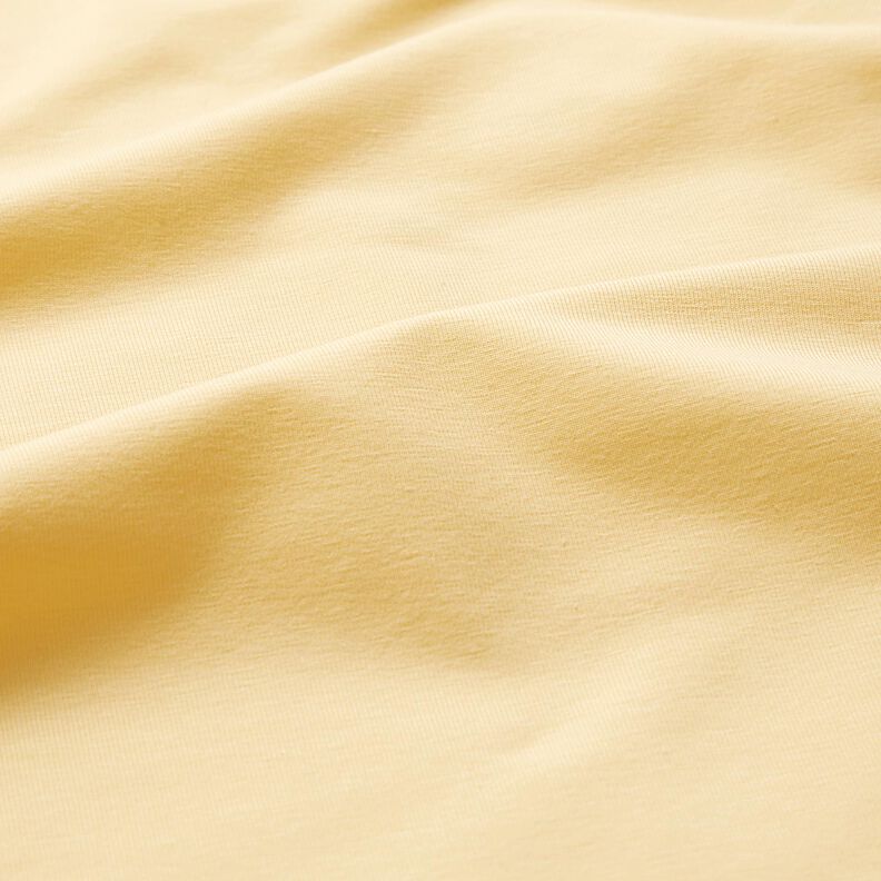 Puuvillajersey Medium Yksivärinen – vaniljankeltainen,  image number 4