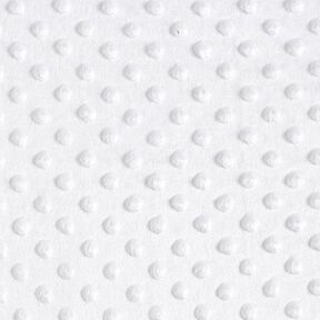 Pehmofleece Kohokuvioidut pisteet – valkoinen, 