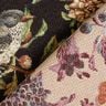 Sisustuskangas Gobeliini Kukkaset ja linnut – musta/vihreä,  thumbnail number 4