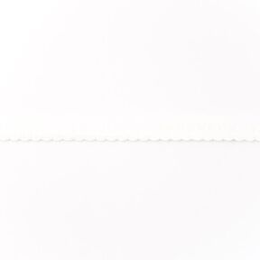 Joustava kanttausnauha Pitsi [12 mm] – villanvalkoinen, 