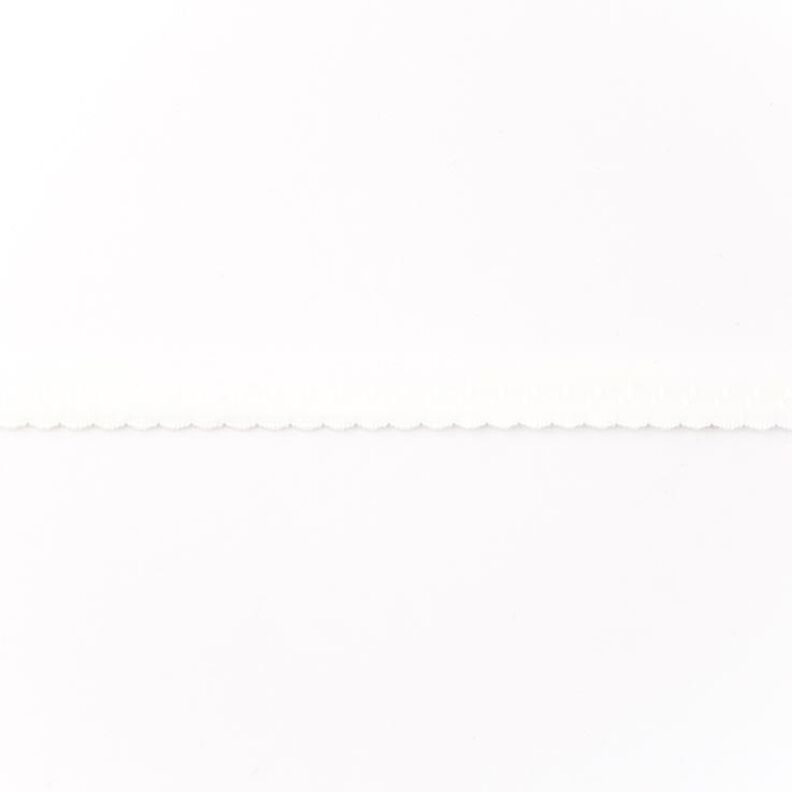 Joustava kanttausnauha Pitsi [12 mm] – villanvalkoinen,  image number 1