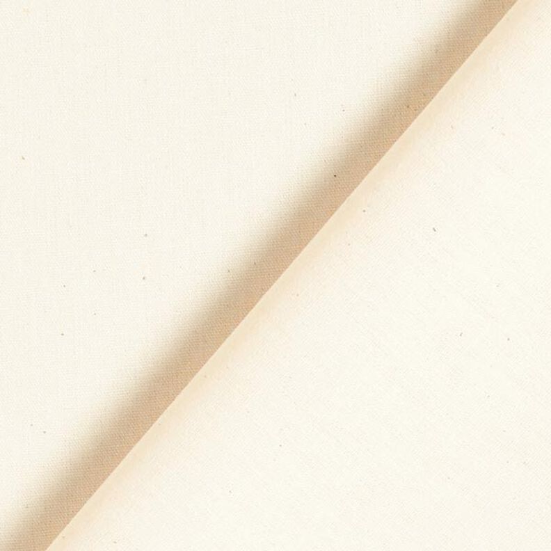 Puuvillapopliini Yksivärinen – kerma,  image number 5