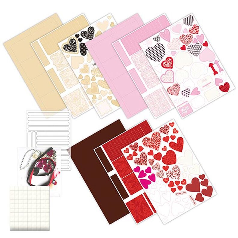 Pop up -laatikkosarja Systävänpäivä [ 3kpl ] – punainen/pink,  image number 2