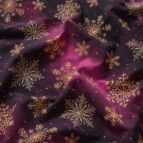 French Terry Kesäcollege Lumihiutaleet Linnunrata | Glitzerpüppi – munakoiso/vanhakulta, 