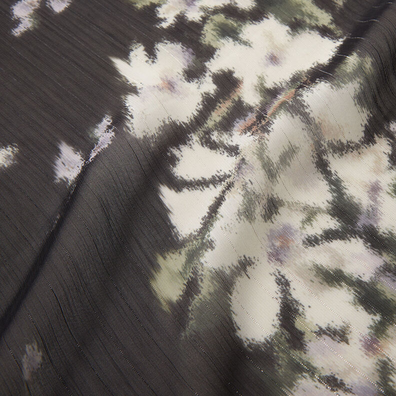 Sifonki kimaltelevat liituraidat batiikkityyli &ndash; musta/valkoinen,  image number 3