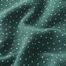 Musliini-/kaksikerroksinen kangas Pikkupilkut – tummanvihreä/valkoinen,  thumbnail number 2