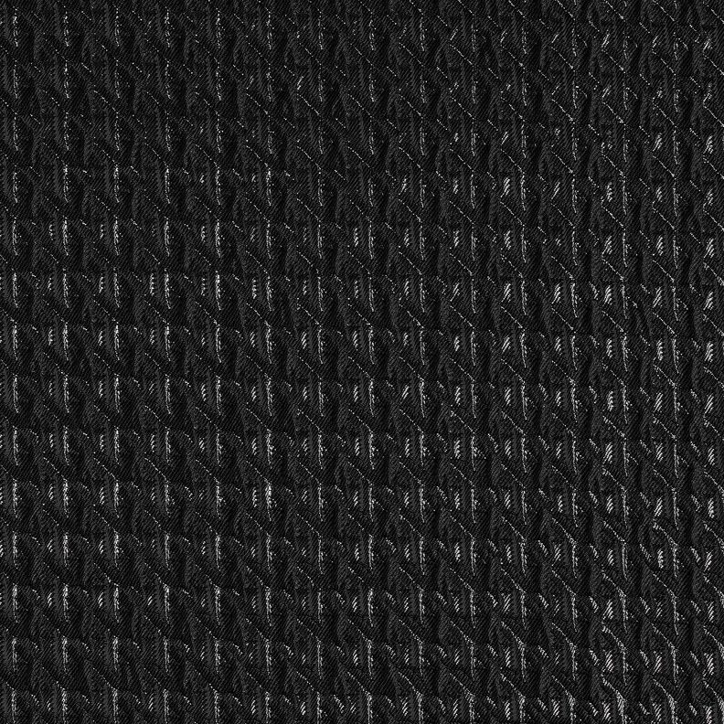 Cloqué Kimalteleva kukonaskel – musta,  image number 1