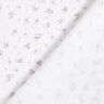 Musliini-/kaksikerroksinen kangas Romanttiset kukkaset – valkoinen,  thumbnail number 4