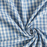 Musliini-/kaksikerroksinen kangas Ruutukuvio iso ja pieni Doubleface – villanvalkoinen/farkunsininen,  thumbnail number 3