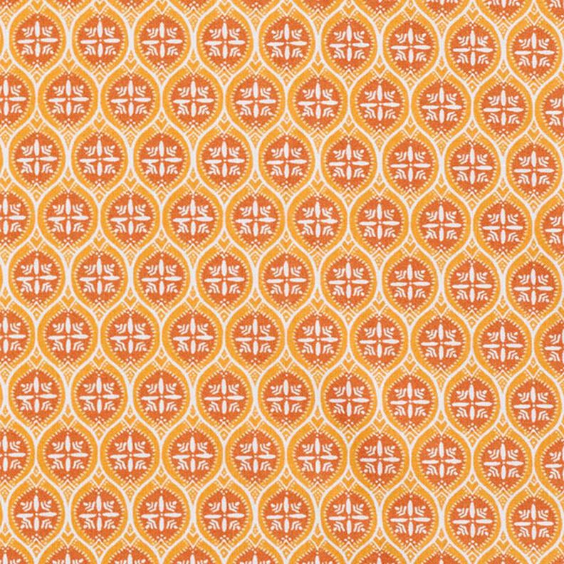 Puuvillakangas Kretonki laattakoristeet – oranssi,  image number 1