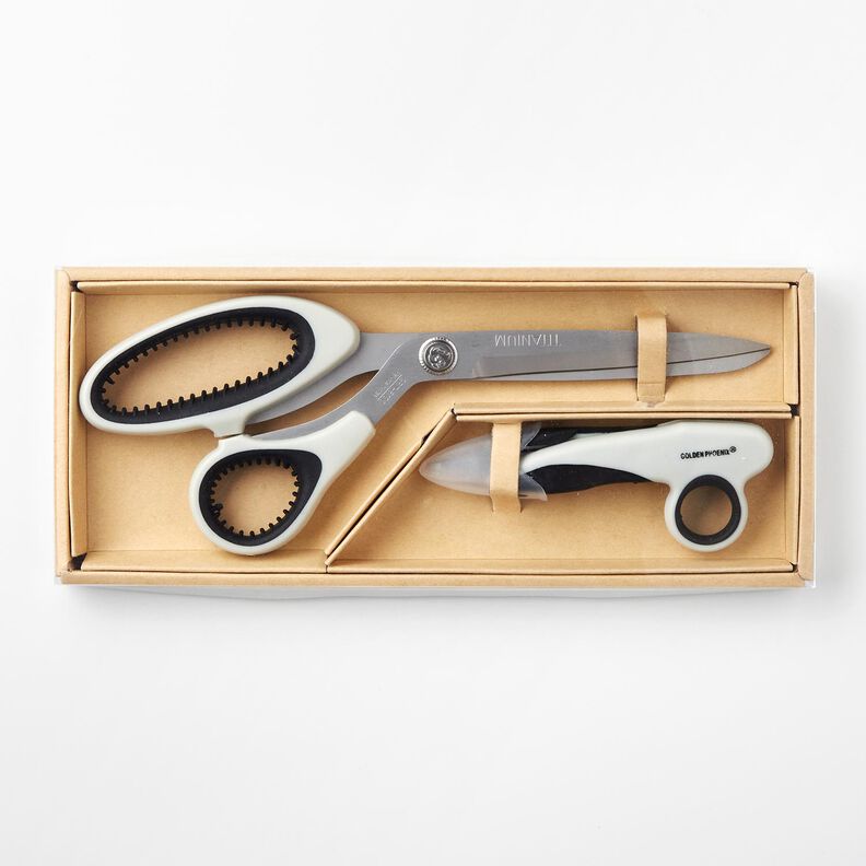 Ompelusakset ja ratkojat, titaani – harmaa,  image number 1