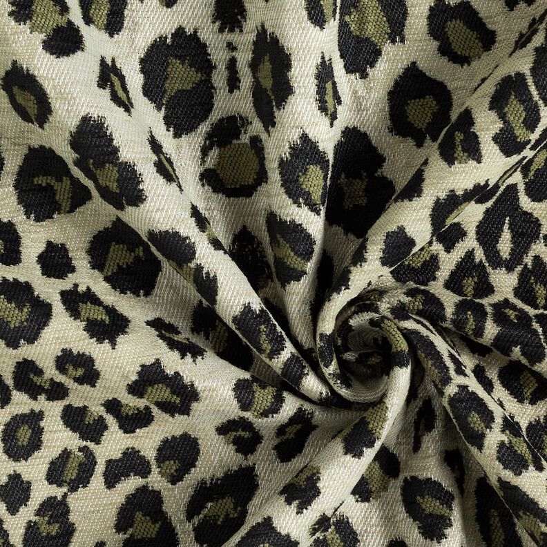 Verhoilukangas Jacquard Leo &ndash; ruskeanharmaa/khaki,  image number 3