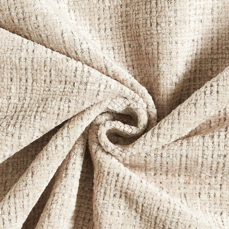 Verhoilukangas Chenille Yksivärinen – vaalea ruskeanharmaa,  image number 1