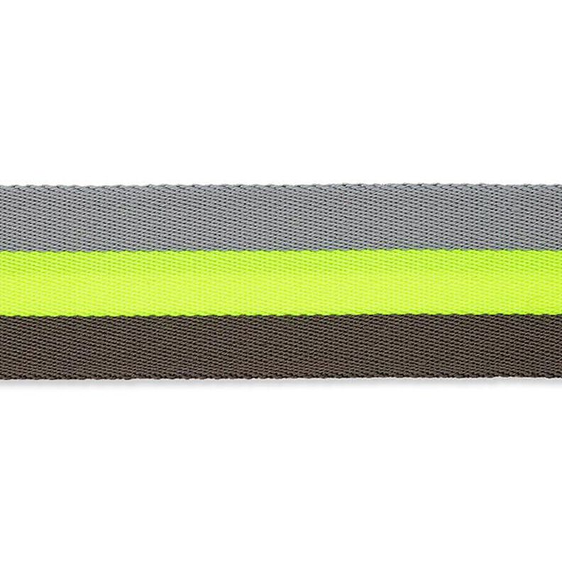 Laukun hihna Neon [ 40 mm ] – keltainen neon/harmaa,  image number 2