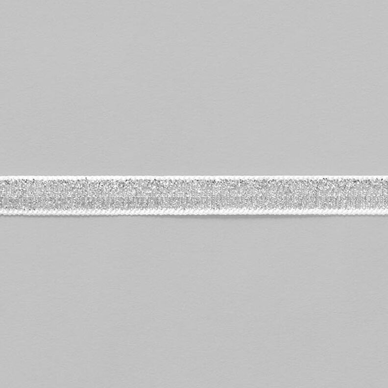 Samettinauha yksivärinen Metallic [10 mm] – hopea metallic,  image number 2