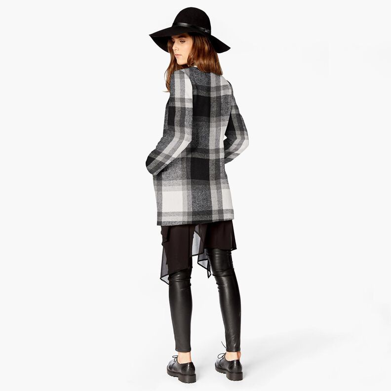 Takkiflanelli Ruutu | Katia Fabrics – sumunharmaa/vanha hopea,  image number 6