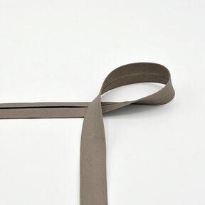 Puuvillavinonauha Popliini [20 mm] – ruskeanharmaa, 