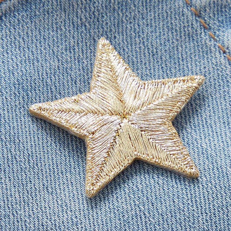 Kangasmerkki Tähti – kultainen metallic,  image number 2