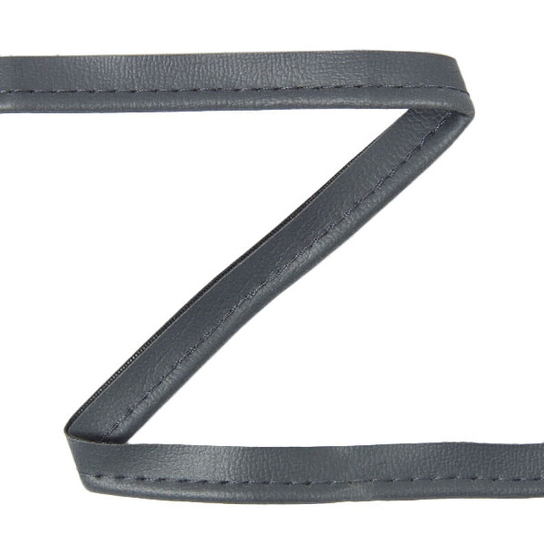 Reunusnauha, keinonahka - tummanharmaa,  image number 1