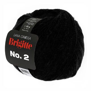 BRIGITTE No.2, 50g | Lana Grossa – musta, 