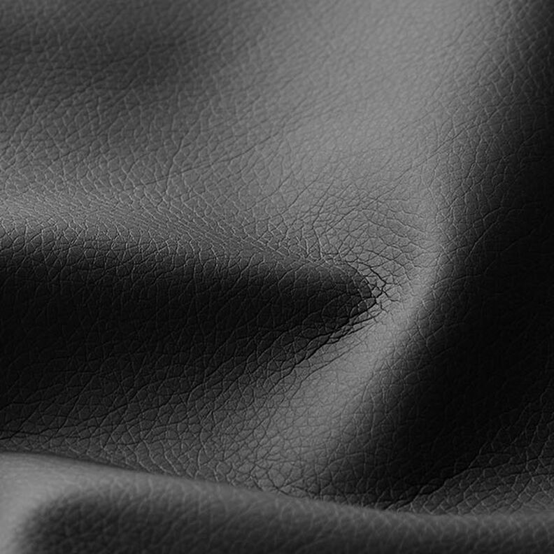 Verhoilukangas nahkajäljitelmä luonnollinen ilme – musta,  image number 2