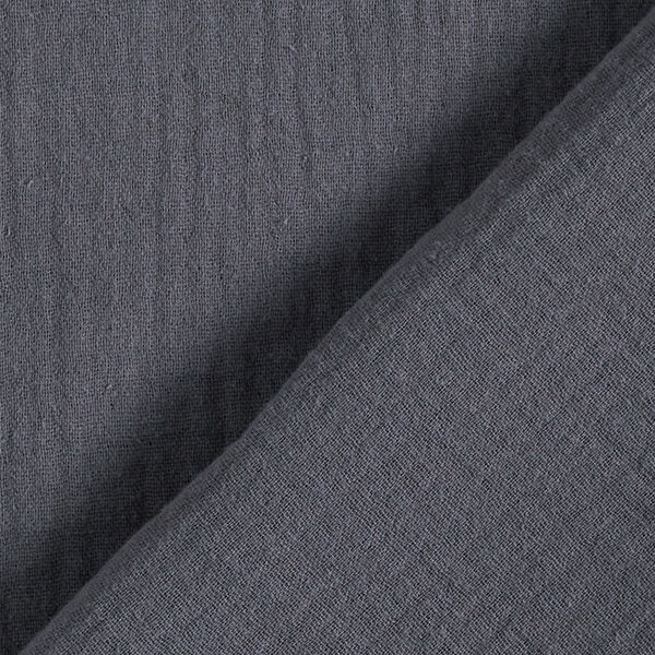 Musliini-/kaksikerroksinen kangas – tummanharmaa,  image number 4