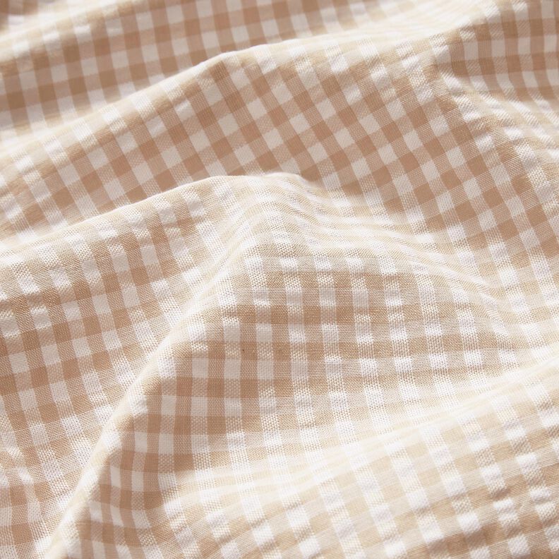 <h2>Seersucker pikkuruutu, beige &ndash; anemone/valkoinen &ndash; tunnusomaisella Seersucker-rakenteella ja,  image number 2