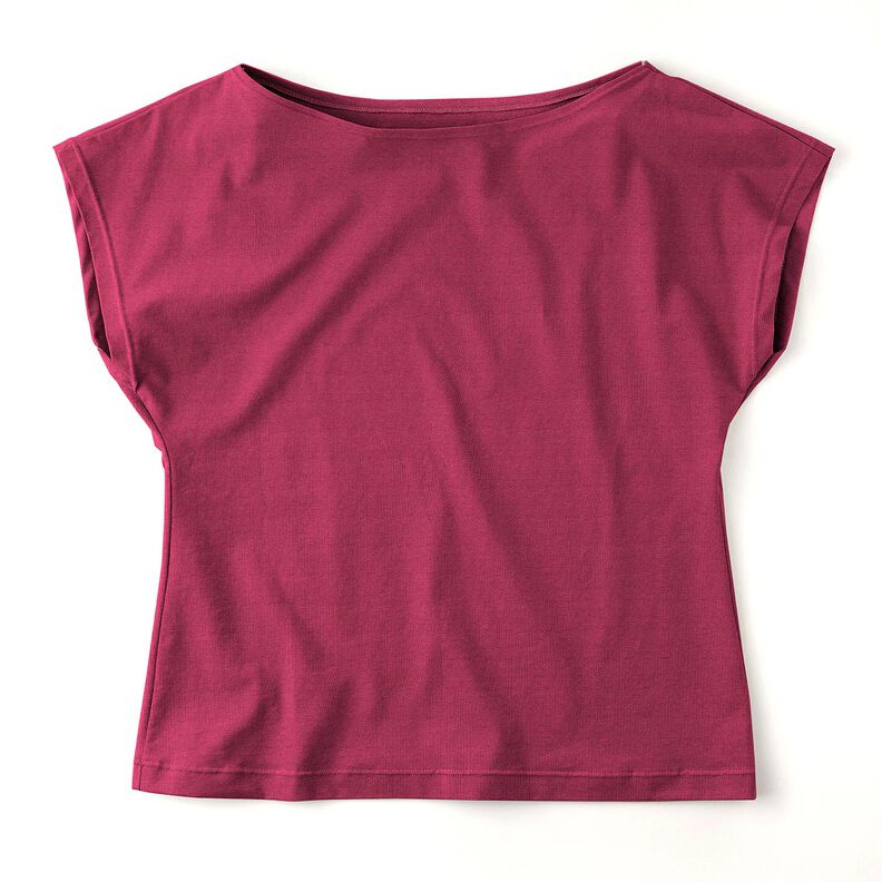 Puuvillajersey Medium Yksivärinen – purppura,  image number 6