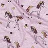 Puuvillajersey Kimaltava kukkahevonen | Poppy Fabrics – pastellivioletti/kulta,  thumbnail number 2