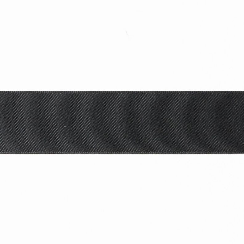 Satiininauha [25 mm] – musta,  image number 1