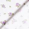 Puuvillapopliini Herkät ruusut – laventeli/valkoinen,  thumbnail number 4