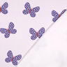 Collegekangas harjattu suuret perhoset | Poppy Fabrics &ndash; pastellisyreeni/sinilila,  thumbnail number 4