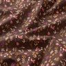 Puuvillakangas Kretonki Pienet oksat – tummanruskea/rypäle,  thumbnail number 2