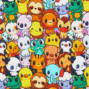 Alpenfleece Söpö eläinten vilinä Digitaalipainatus – sitruunankeltainen, 