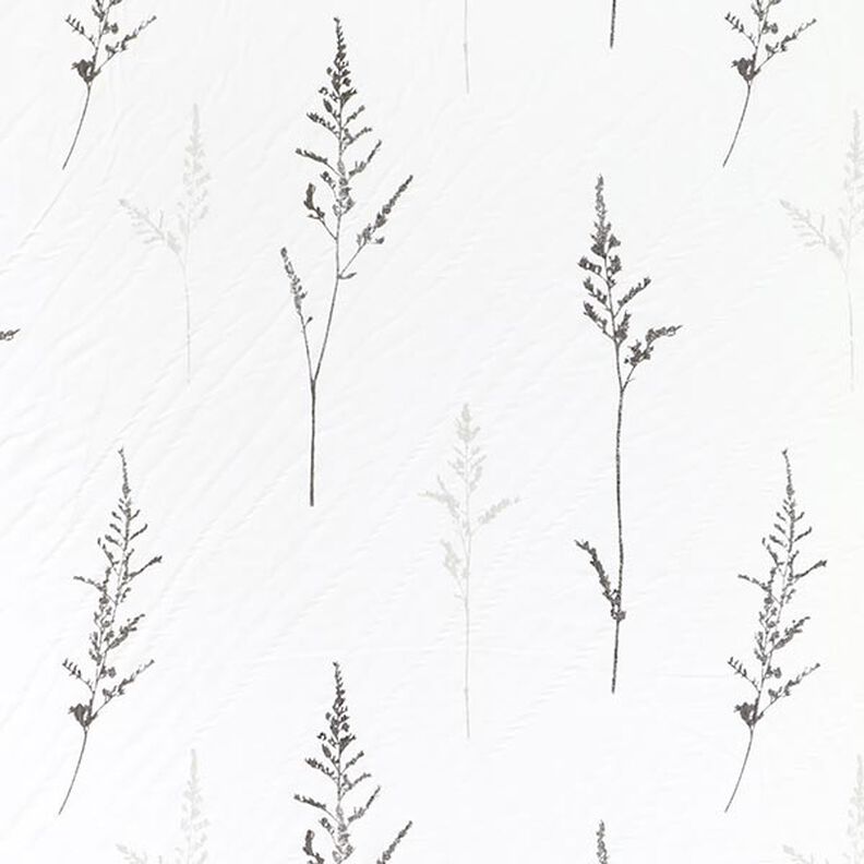 Verhokangas Voilee Hieno ruoho 295 cm – valkoinen/musta,  image number 1