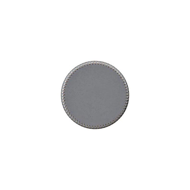 Kannallinen metalli-polyesterinappi [ 15 mm ] – harmaa,  image number 1